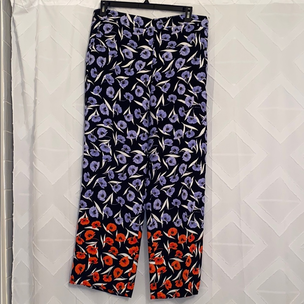 NWOT Ann Taylor Lavender/Blue and Red Dress Pants